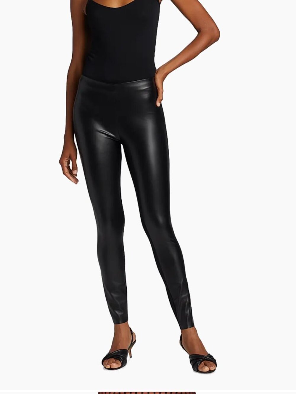 Wolford Jo Vegan Leather Leggings- Black- Size 38 *BNWT*